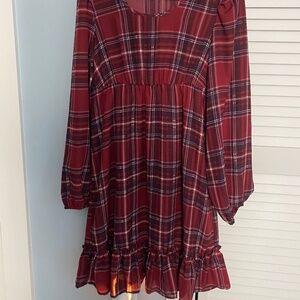 Liberty Love Plaid Dress NWT
